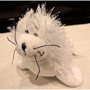 GANZ White Seal Webkinz Plush Stuffed Animal Washable HM124 2007 No Code